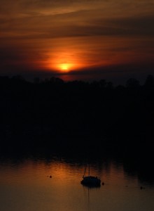 Sunset over the Dart, 2005